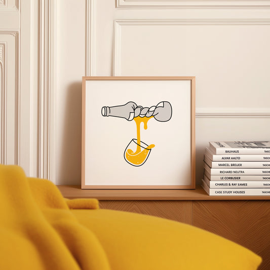 beer art print