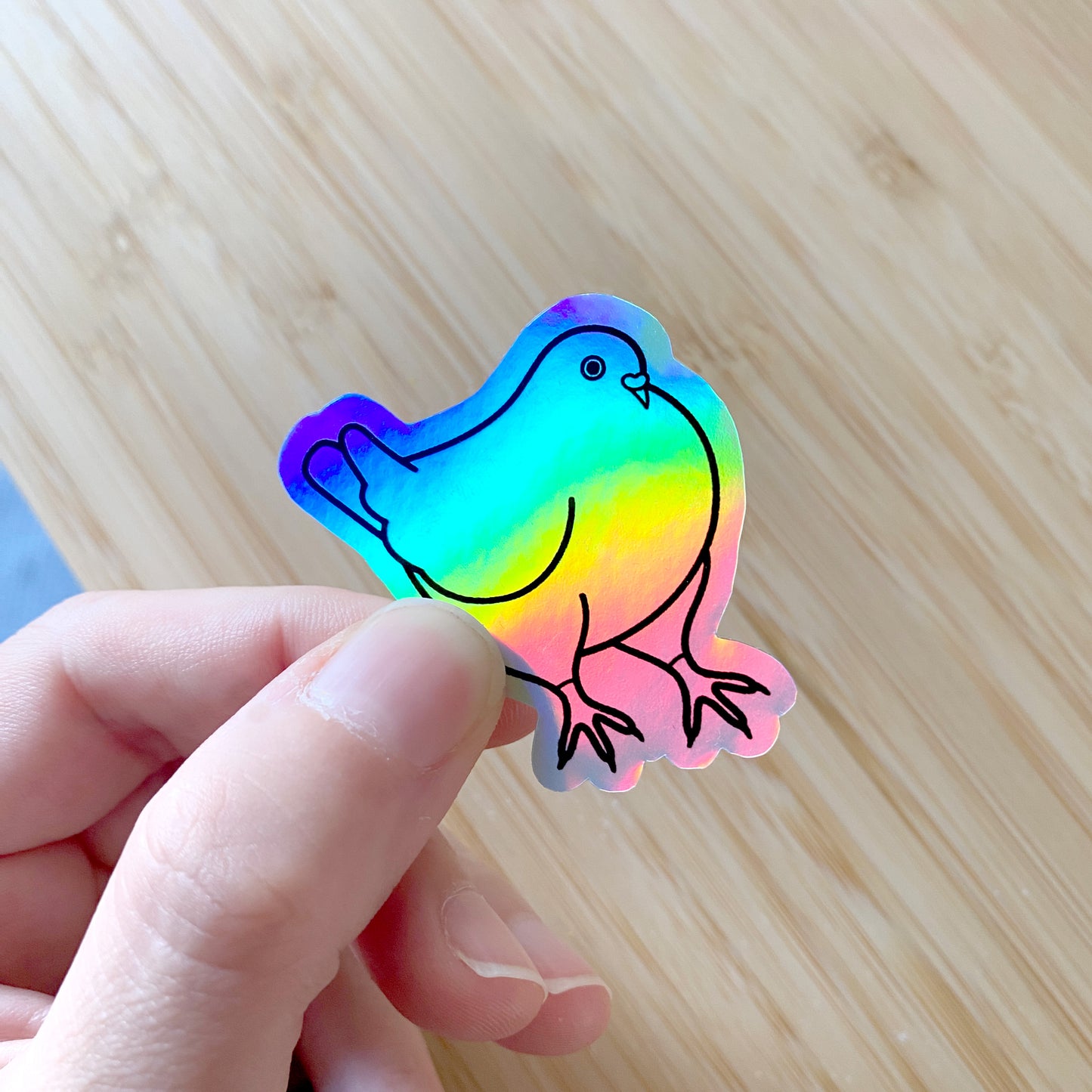 pigeon holo sticker pack